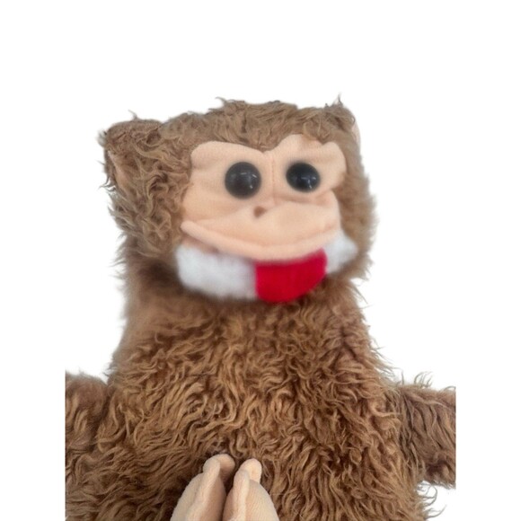 VTG 1980 FURRY HUGGEMS 38" Brown Tan Hanging Full Body Hand Monkey PUPPET Korea - Picture 4 of 16